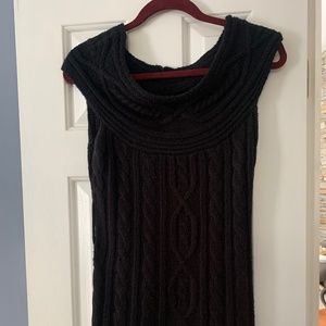 Mid length off the shoulder knit dress